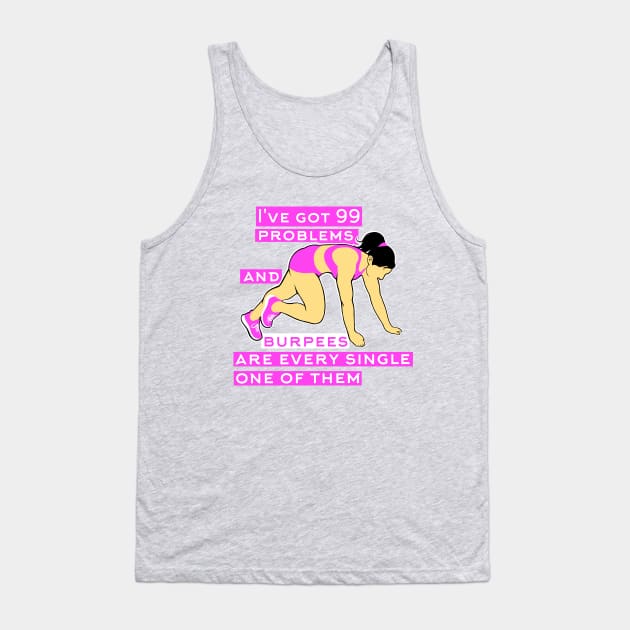 fitness girl, fitness funny, gym girl Tank Top by TimAddisonArt